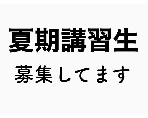 夏期講習